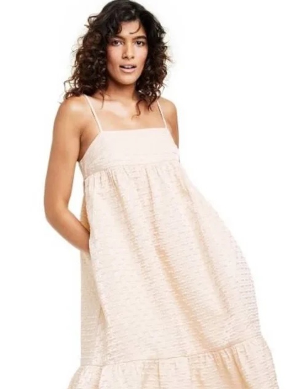 Blush Spaghetti Strap Maxi Dress